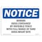 Signmission Safety Sign, OSHA Notice, 12" Height, 18" Width, Aluminum, OSHA-Beware-of-Dog-Sign-, Landscape OS-NS-A-1218-L-17039 - alternate 1